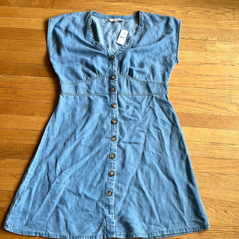Loft Denim Dress NWT size 12